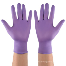 Gants en nitrile d&#39;examen sans poudre jetables